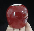 Old Chinese Langyao Red Porcelain Water Pot Brush Washer  qianlong  Mark