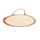 6 Pack 13 Inch Oval Wood Slice Basswood Plaque Hanging Signs For Burning Pain   