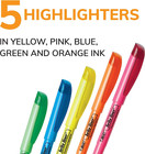 Brite Liner Highlighters  Chisel Tip  5-count Pack Of Highlighters Assorted Colo