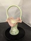 Fenton Lotus Mist Burmese    dancing Windflowers    Basket - Free Shipping