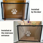 Portable Mesh Gate For Dogs Pet No Drilling Required Easy To Install  Pet Fence