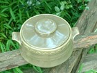 Vtg Homer Laughlin Sheffield Granada Green Covered Casserole Serving Bowl Mcm