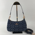 Coach Teri Shoulder Bag In Signature Chambray Ch139     Brand New