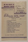 Brochure  1940s Biltmore Hotel Court - Nashville  Tennessee - All Electric