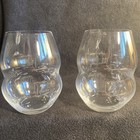 Six  6  Riedel Stemless Crystal Swirl Red Wine Glasses   4 75    Tall