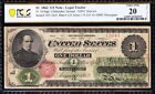 Nice Rare Bold Vf 1862  1  greenback  Us Legal Tender Note  Pcgs 20  Tc214