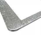 Bling Rhinestone Sparkling License Plate Frame Tag Cover Accessory Car Vehicle