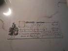 Sling s     vintage  3660 New York 1868 Bank Check Obsolete Check Promissory Note 