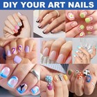 Bluezoo Soft Gel Nail Tips Extra Short Square Nails  Short  Clear 