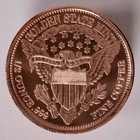 1 2 Oz Statue Of Liberty Copper Bullion Round  999 Fine Copper Round Bu