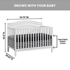 Oxford Baby North Bay 4-in-1 Convertible Crib  Snow White  Greenguard Gold Certi