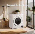 Simzlife Portable Dryer  28 6lb 3 5 Cu ft  Clothes Dryers With Exhaust Duct