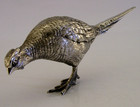Heavy 262g Sterling Silver Pheasant Bird Figure 1977 Hunting Shooting English
