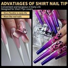 180pcs 5xl Extra Long Coffin stiletto square ballerina Soft Gel Nail Tips Clear