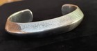 Vintage Sterling Silver Domed Cuff Bracelet Signed    mexico Su 925    