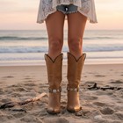 Women Boot Bracelet Silver Metal Chain Shoe Angel Blessing Charm Handmade Pair