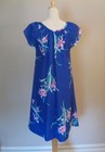 Vintage 1970s Hilo Hattie Floral Print Hawaiian Dress