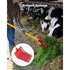 Horse Manure Fork Garden Tool 18 Angled Tine Plastic Pitchfork Muck Rake For Hay