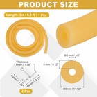 6 6ft Natural Latex Rubber Tubing 1 8  3mm  Id X 11 32  9mm  Od