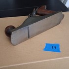 Vintage Bench Plane W  Wood Handles  2 In Steel Blade  9 In  Gray brown