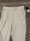 Adidas Golf Pants Mens Sz L Beige Essential Advr0870 Performance Joggers New
