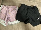Lot Of 2 Pairs Nike Girls Youth Small Athletic Shorts Euc