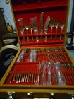 Vintage  Gold Tone Silver Wear Set  140 Peices