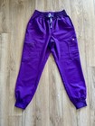 Figs Zamora Women   s Jogger Scrub Pants Size Xs Purple Pulse Limited Edition