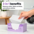 Amazon Basics Dryer Sheets Laundry Fabric Softener  Blooming Lavender  Reduces S