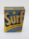 Vintage Surf Detergent Ultraviolet Whitener Laundry Soap Box Lever Brothers 50s