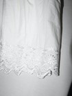 Home Classics White Eyelet Full Cotton-blend Bed Skirt Dust Ruffle 15    Drop