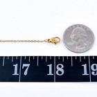 Vintage Gold-tone Stainless Steel Cable Chain Necklace 16   18  Adjustable