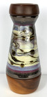 Vintage David Collier 9  Kaleidoscope Handmade Wood Ceramic Brass Signed 1994