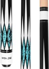 Pool Cue Stick - 58 Inch Canadian Maple Billiard Pool Stick Multicolour  18oz   