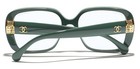 Chanel Blue Light Filter Glasses 3479sa Teal Green Gold Jewel Tweed 54mm W case