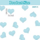 Blue Heart Sponge Confetti Valentine s Wedding Party Table Decorations 100pcs