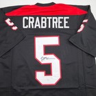 Autographed signed Michael Crabtree Texas Tech Black College Jersey Jsa Coa