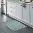 Kitchen Rugs Non Skid Washable Accent Area Carpet Made In Usa 18x 210 Grey Blue