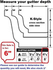 6  Inch Aluminum Hidden Rain Gutter Bracket Hook Clip Style Hangers With Pre Ins