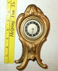 Rare Vintage Antique Art Nuveau Brass Desk Clock  New Haven Clock Co  Usa