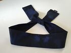 Japanese Hachimaki Headband Cotton 37 l Martial Arts Sports  blue  Black