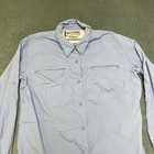 Columbia Sportswear Hiking Shirt Women Medium Blue Long Sleeve Outdoor Button Up
