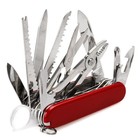 Swiss   Navy Style Pocket Knife Multi Tool   Black  Brown