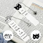 Cat Head Bookmarks Funny Cute Metal Set 6 Pieces For Readers Birthday Gift