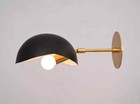 1 Light Cut Shade Handmade Vintage Wall Mid Century Modern Curve Wall Sconce