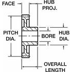 Boston Gear H2412 Gear  Spur  24 Pitch