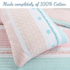 Olivia Light Pink Blue Girl Cotton Quilt Set  Bedspread  Coverlet