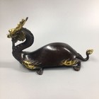 Chinese Bronze Copper Statue Hand Carved Dragon Turtle  Figurine 80680