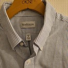 Van Heusen Dress Shirt Mens 16 5 34 35 Blue Stripe Classic Fit Pinpoint Oxford