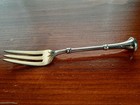 Coin Silver James Bingham Seal Top Pastry Fork  Mono